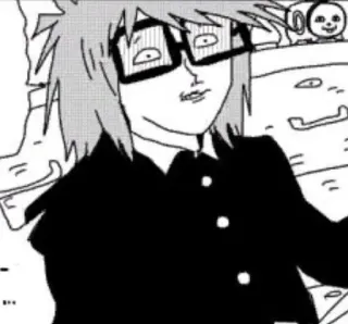 🖇️ 0de990ee anime, character, manga, glasses, art telegram sticker