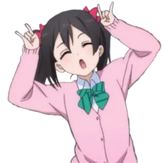 😄 b0e4c724 Nico Yazawa Love Live! Anime, Dziewczyna, Idolka, Słodkie, Nico Yazawa, Love Live, Kreskówka, Japoński, Animacja whatsapp sticker