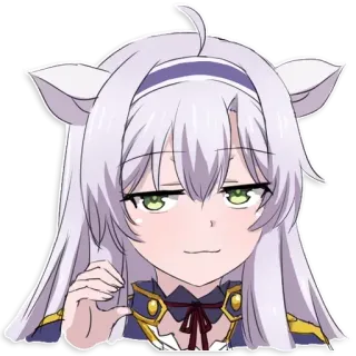 😏 f99ca1d8 anime, zarozumiały, postać, słodki, dziewczyna whatsapp sticker