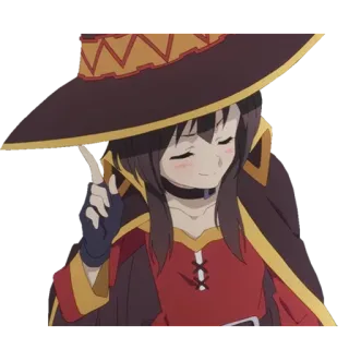 ☝ fc0d124a Megumin Konosuba Anime, Megumin, Mag, Konosuba, Słodkie, Naklejka whatsapp sticker