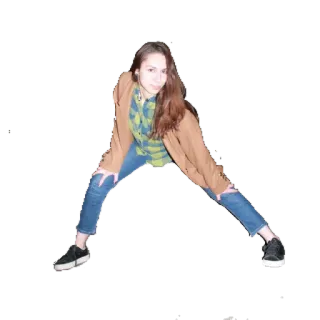 🐯 25380ba0 mujer, persona, ropa casual, jeans, retrato, moda telegram sticker