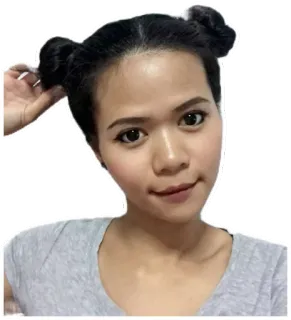 😊 e091d578 女性, ポートレート, 人物, 女の子, 女性, 髪 whatsapp sticker