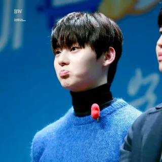 ☘ 79f4236a BW kpop, парень, азиат, айдол, певец, милый telegram sticker