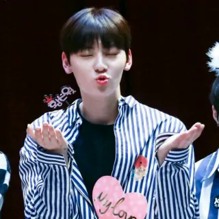 ☘ dab3b221 My love любовь, сердце, наклейка, корейский, мода telegram sticker