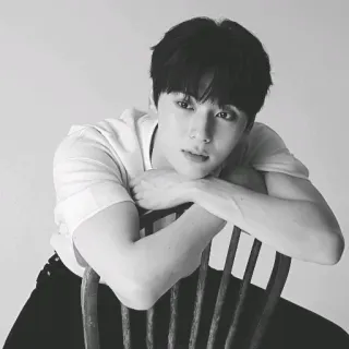 ☘ ed7bccd9 мужчина, портрет, мужской, человек, стул telegram sticker