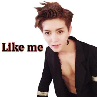 💜 0cdac51f Like me 人物, 喜欢, 社交媒体, 风格, 时尚, 肖像 telegram sticker