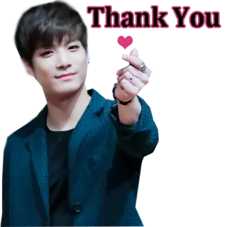 😊 10592b32 Thank You 谢谢, 感谢, kpop, 感谢, 亚洲, 心 telegram sticker