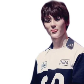 😛 216fbec6 HBA 肖像, 男人, 青少年, 韩国时尚, 休闲装, HBA telegram sticker