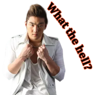 😡 f136c881 What the hell? 问题, 短语, 表达, 人物, 姿势, 风格 telegram sticker