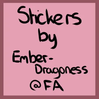 👌 b0527862 Stickers
by
Ember-
Dragoness
@FA stickers, ember-dragoness, FA, kunst, sociale media telegram sticker