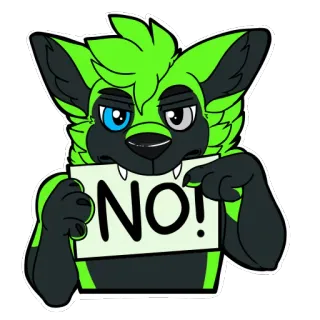 ❌ c981f359 NO! 漫画, 犬, いいえ, 標識, 動物, 拒否 telegram sticker