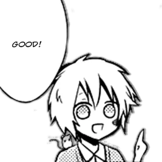 👍 7cf6ec84 GOOD! Anime, Manga, Dibujo animado, Expresión whatsapp sticker