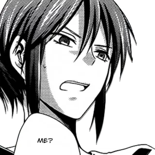 😒 f6eb49cb ME? Anime, Manga, Pregunta, Personaje whatsapp sticker