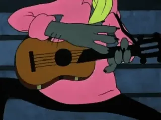 🎸 a2ba1dcb ギター, 漫画, 狼, 音楽, 楽器, 動物 telegram sticker