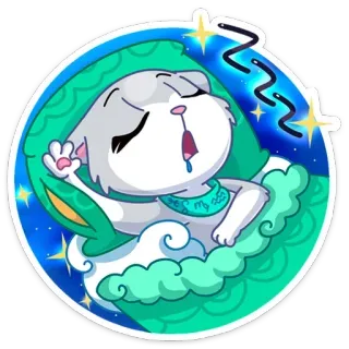 😴 628bafa1 Zzz chat, dormir, sommeil, dessin animé, animal, mignon, rêve, zzz telegram sticker