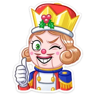 👍 c48fd468 おもちゃ, ステッカー, くるみ割り人形, 人形, いいね, 人形劇 telegram sticker