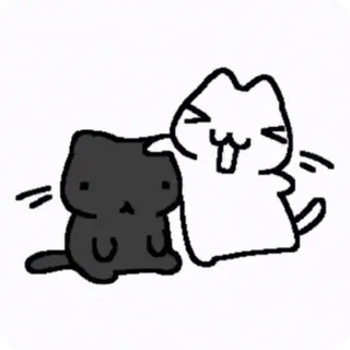 😽 3047b0a4 chat, mignon, animal, dessin animé, amitié telegram sticker