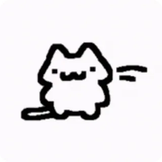 👋 451aa37b chat, mignon, animal, croquis, dessin animé, dessin telegram sticker