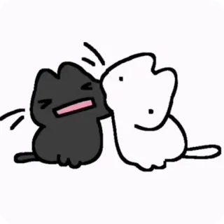 🥥 60e2be31 chat, mignon, dessin animé, autocollant, chats, drôle, animal, kawaii telegram sticker