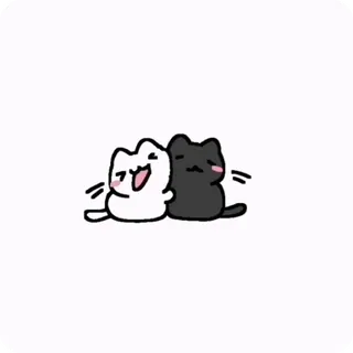 😘 c93600f2 chat, mignon, dessin animé, animal, amitié telegram sticker