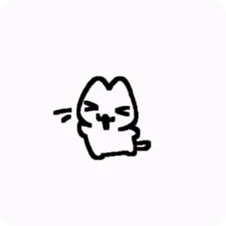 🤗 ce5f6642 chat, dessin animé, animal, mignon, dessin telegram sticker
