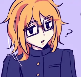 😘 858a503e Anime, Manga, Uniforme scolaire, Personnage, Illustration whatsapp sticker