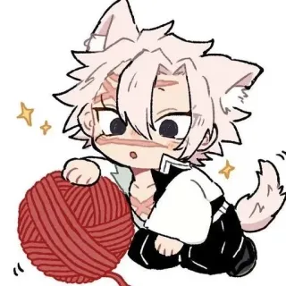 Санеми Шинадзугава 🤍 @Nezukooo_uwu :: @fStikBot telegram stickers