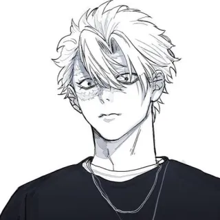 🤍 9dab57d6 Anime, Mangá, Personagem, Ilustração, Arte telegram sticker