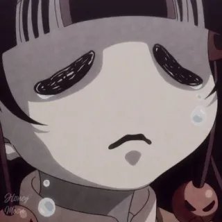 ⛓️ 3808d01c Honey Moon anime, sad, crying, character telegram sticker