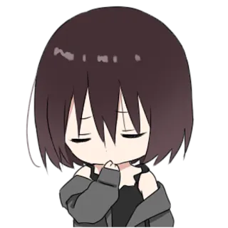 😌 c6d40049 アニメ, ちび, 可愛い, 漫画, マンガ, 女の子 telegram sticker