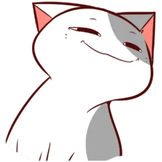 😈 92cfbb01 gato, arrogante, anime, desenho animado, meme, fofo telegram sticker