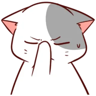 🤦‍♂ bc1b9bac gato, rude, dedo do meio, dedo médio, ofensivo, desenho animado, adesivo telegram sticker