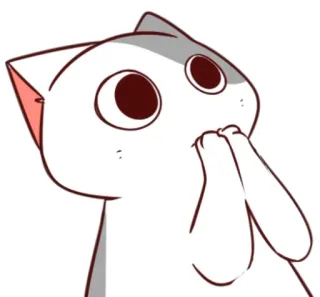 🐈 ff85d5bd Katze, süß, flehend, betteln, Anime, Cartoon whatsapp sticker