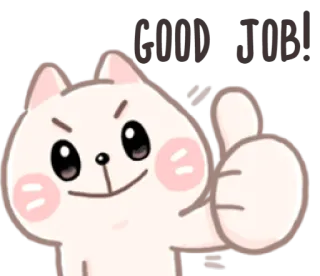 👍 a5a41aa7 kot, kciuk w górę, akceptacja, pozytywny, słodki, naklejka telegram sticker