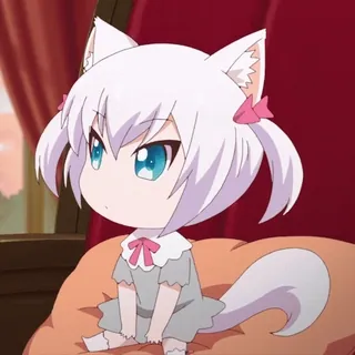 🤨 670c9807 Anime, Chibi, Fuchsmädchen, Süß, Kawaii, Haustiermädchen, Kemonomimi telegram sticker
