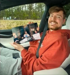 🌟 12e4a0df MrBeast youtube, mrbeast, influencer, creador telegram sticker