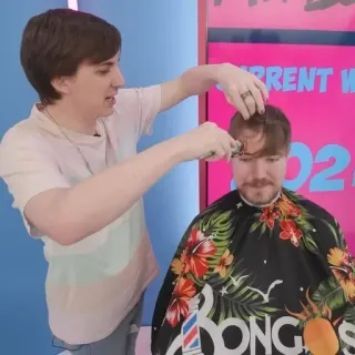 🌟 8bd4fdc5 corte de pelo, barbero, hombre, flores, cabello telegram sticker