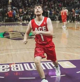 🌟 af9a3786 MrBeast mrbeast, jimmy, baloncesto, as, youtuber, deportes telegram sticker