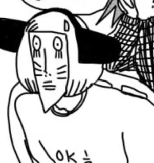 😥 4e42803d OK โอเค, การ์ตูน, สเก็ตช์, ภาพประกอบ, ลายเส้น telegram sticker