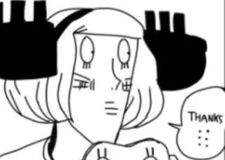 ☺️ 8bc24724 THANKS การ์ตูน, สเก็ตช์, ขอบคุณ, การแสดงออก, ศิลปะ, ดิจิทัลอาร์ต telegram sticker