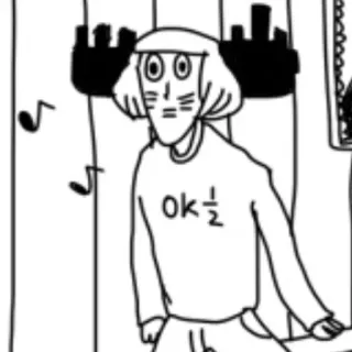 😋 cebad763 ok½ โอเค, ตลก, มีม, การ์ตูน, ตัวละคร, สติกเกอร์ telegram sticker