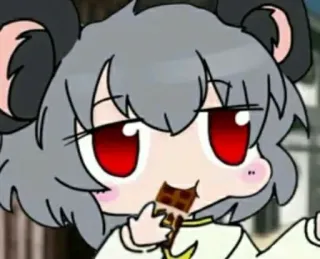 🤤 4f9d81a9 anime, cartoon, eating, chocolate, cute telegram sticker