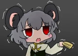 😰 7a7a066b 10000 anime, mouse, money, cartoon telegram sticker