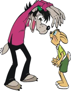 🗣 5d0e9640 만화, 늑대, 토끼, 애니메이션, 캐릭터 telegram sticker