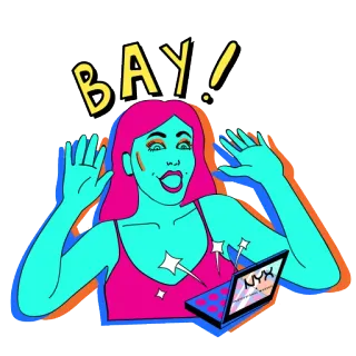 😝 1ffda9b2 BAY! maquiagem, beleza, cosméticos, NYX whatsapp sticker