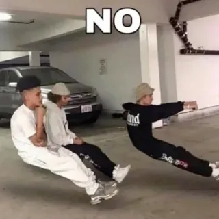 ❌ da16d167 NO gente, chicos, jóvenes, ropa urbana, amigos, no telegram sticker