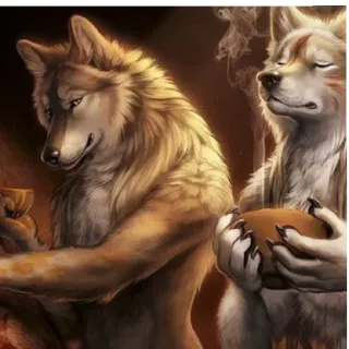 🍔 a530bf56 Anthro, Serigala, Furry, Anjing, Fantasi whatsapp sticker