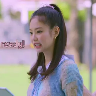 🥟 117702ac ready! expresión, mujer, lista, persona, expresión facial telegram sticker