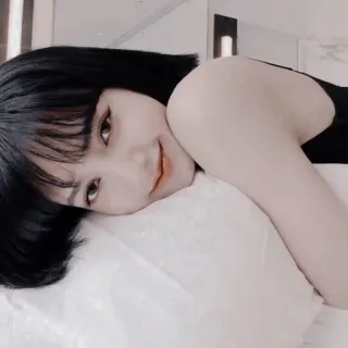 🐈 08f48a6f woman, person, lying down, portrait, asian, celebrity telegram sticker