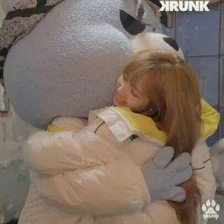 🐈 25181650 XRUNK woman, hug, character, cute, kawaii, XRUNK telegram sticker